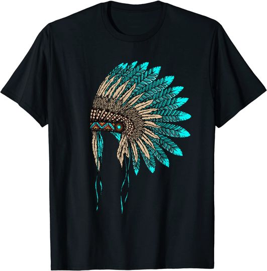 Discover Native American Indian Headdress Costume Jewelry Decor T-Shirt