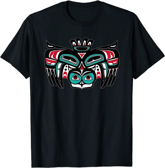 Discover Native American Indian Tlingit Tribal Owl Spirit Bird T-Shirt