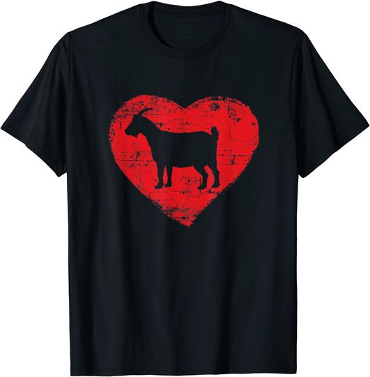 Discover Love Goats Red Heart Pigmy Goat T-Shirt