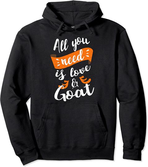 Discover All You Need Love Funny Pet Goat Retro 4H Farmer Goat Gift Pullover Hoodie