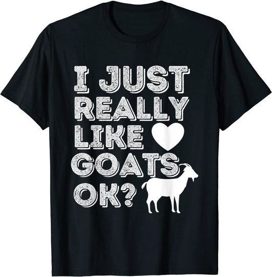 Discover I Just Really Like Goats OK T-Shirt