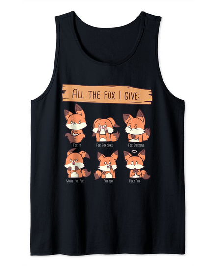 Discover Look At All The Fox Tank Top