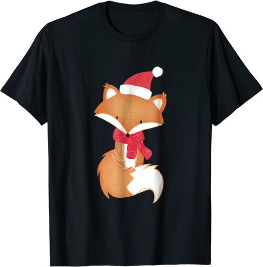 Discover Cute Christmas Fox T-Shirt
