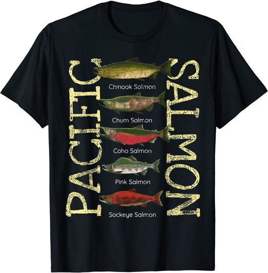 Discover Pacific Salmon Fishing T-Shirt