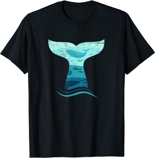 Discover Whale Tail in Waves Orca Ocean T Shirt