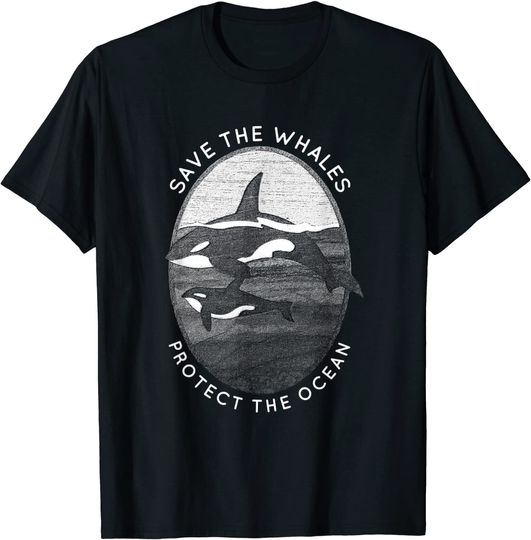 Discover Save The Whales: Protect The Ocean Orca Killer Whales T Shirt
