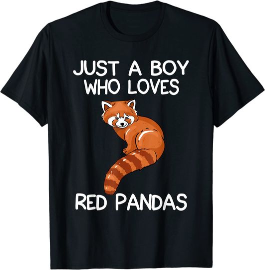Discover Just A Boy Who Loves Red Pandas T Shirt