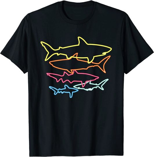 Discover Retro 80s Shark Clothes Shark T Shirt