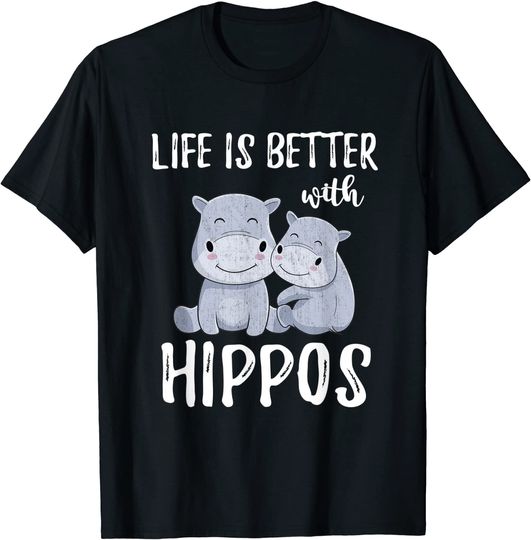 Discover Hippopotamus Animal Lover Gift Idea Baby Hippo T Shirt
