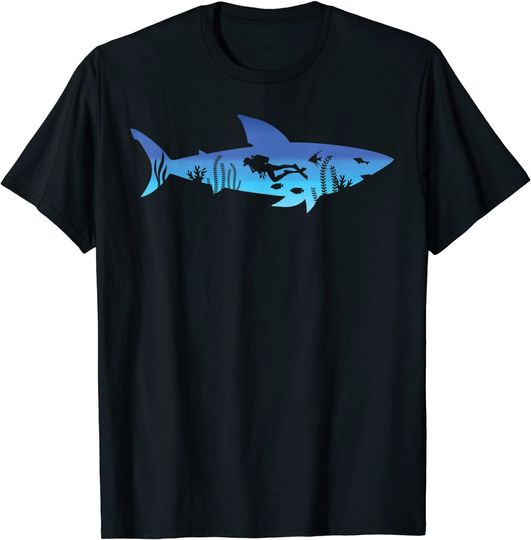 Discover Great White Shark Diving Outfit Gift For Diver T Shirt