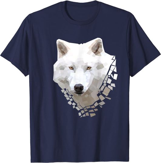 Discover Polygon Arctic Wolf T Shirt