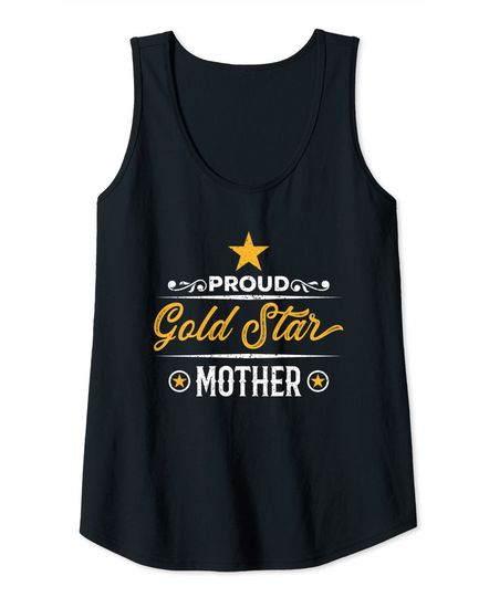 Discover Womens Proud Gold Star Mother Tank Top