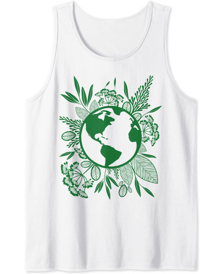 Discover Earth Day Live Green Peace, Love, Reuse, Recycle Tank Top