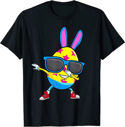 Discover Dabbing Easter Bunny Egg Candy Hunt Cute Kids Boys Girls T-Shirt