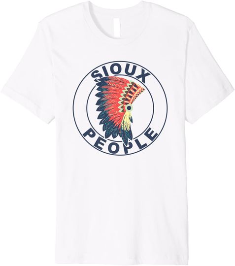 Discover Sioux People Proud Native American Headdress T-Shirt