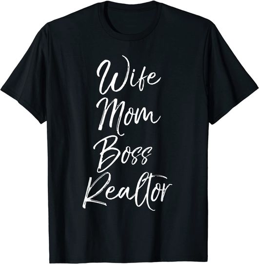 Discover Real Estate Gift for Mother's Day Wife Mom Boss Realtor T-Shirt