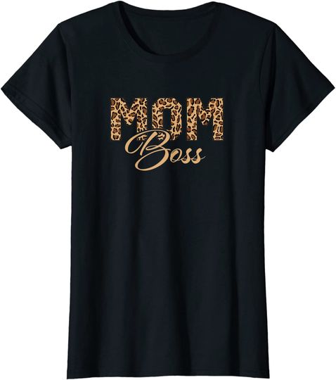 Discover Cheetah Mom Boss Mother's Day Gift for Mommy T-Shirt