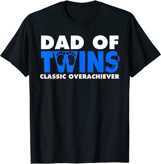 Discover Funny Dad Of Twins Gift T-Shirt