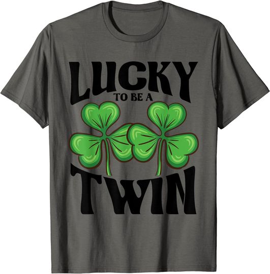 Discover Funny Lucky To Be A Twin T-Shirt