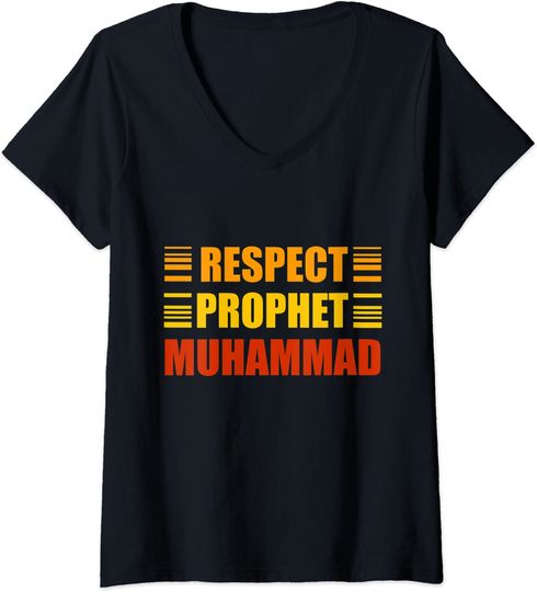 Discover respect prophet muhammad for lovers V-Neck T-Shirt
