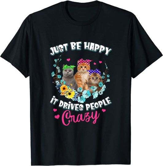 Discover Cat Drives People Crazy National Cat Day T-Shirt