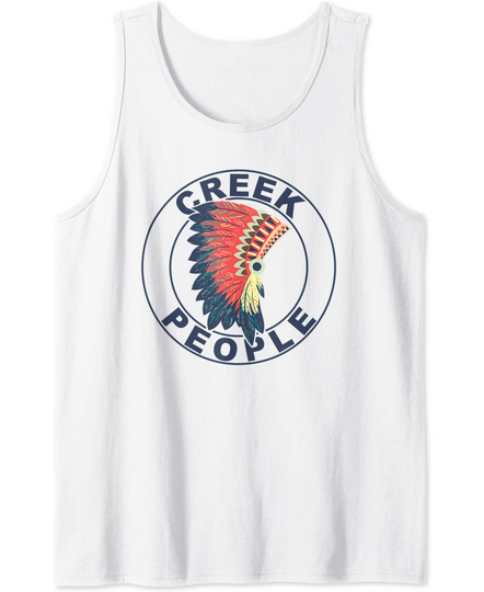 Discover Proud Native American Headdress Creek Tribe Tank Top