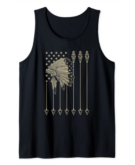 Discover Native American Flag for Native Americans Tank Top