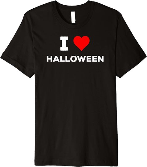 Discover Funny Cute I Love Heart Halloween T-Shirt