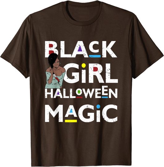 Discover Black Girl Halloween Magic T-Shirt
