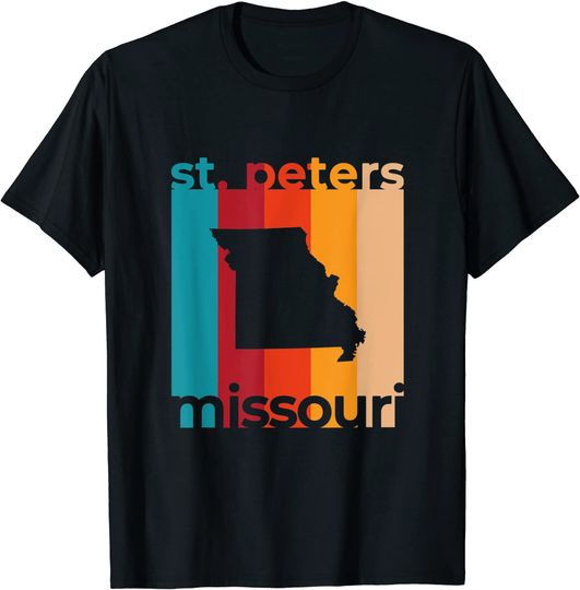 Discover St. Peters Missouri Souvenirs Retro MO T-Shirt