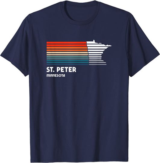 Discover St. Peter Minnesota Retro Vintage Style City T-Shirt