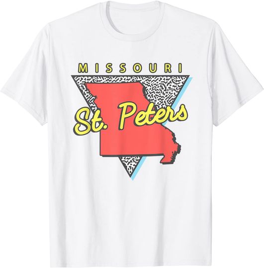 Discover St. Peters Missouri Retro Triangle MO City T-Shirt