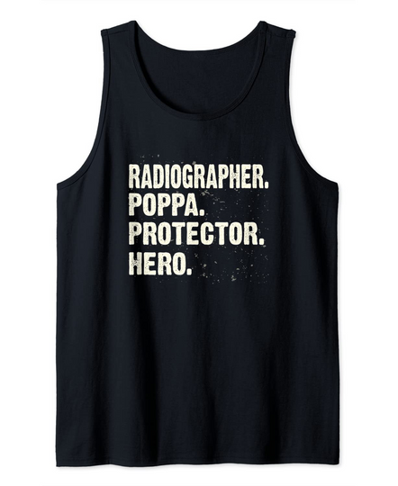 Discover Protector Hero Radiology Poppa Radiology Technician Tank Top