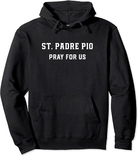 Discover St. Padre Pio Catholic Saint Boys Confirmation Gift Pullover Hoodie