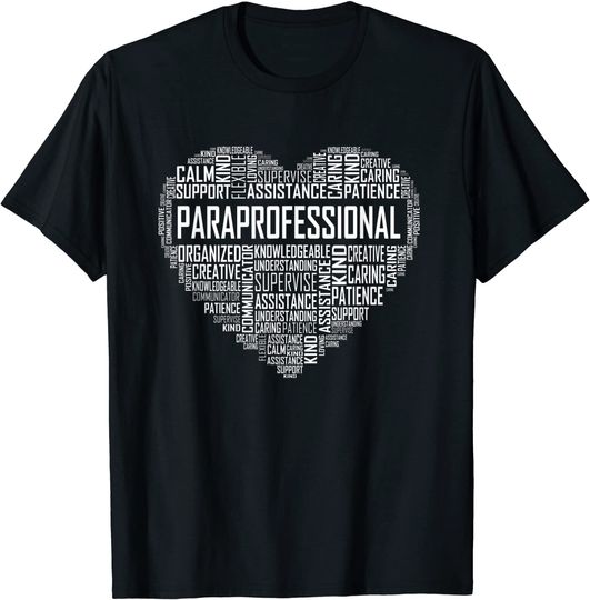 Discover Paraprofessional Heart Appreciation T Shirt