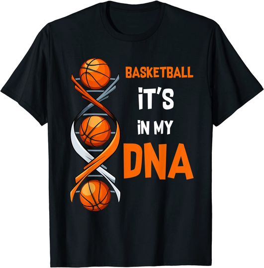 Discover Basketball It's In My DNA Player Coach Team Sport T Shirt