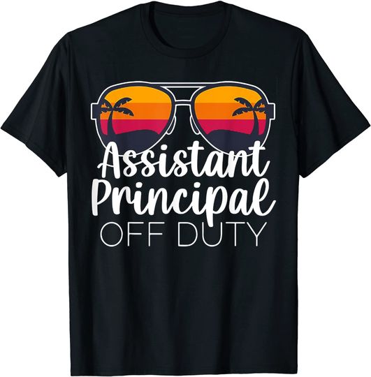 Discover Assistant Principal Off Duty Sunglasses Beach Sunset T Shirt