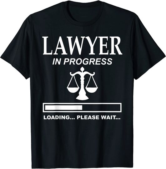 Discover Scales of Justice Lawyer in Progress Law School Student Fun T-Shirt