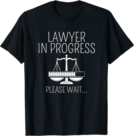Discover Lawyer In Progress Teacher Lawyer Job Tee Law School Student T-Shirt