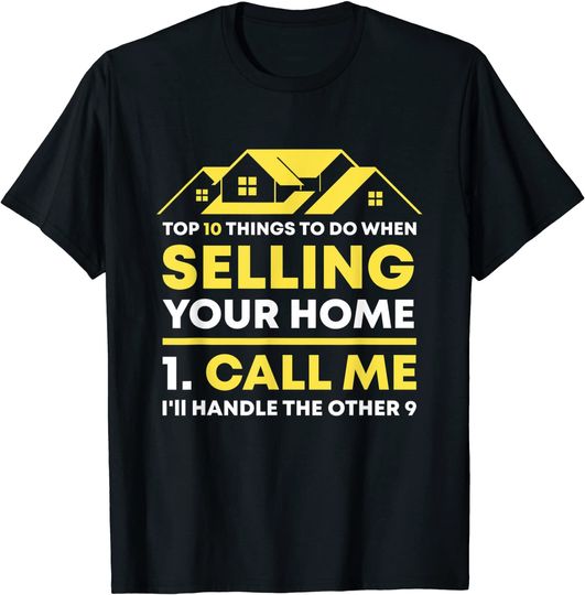 Discover Call Me Real Estate Agent Gift Realtor Investor Broker T-Shirt