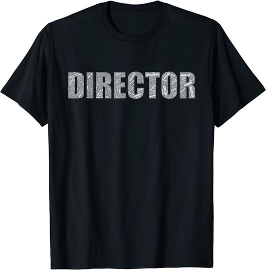 Discover Director Word Art | Film Maker Movie Buff Film Making Gift T-Shirt
