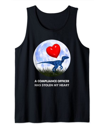 Discover Compliance Officer Funny t rex, Dinosaur humor Tank Top
