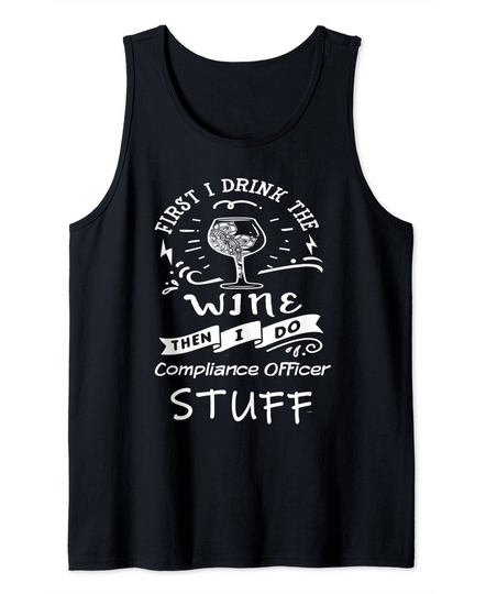 Discover Funny Compliance-officer and Wine Tank Top