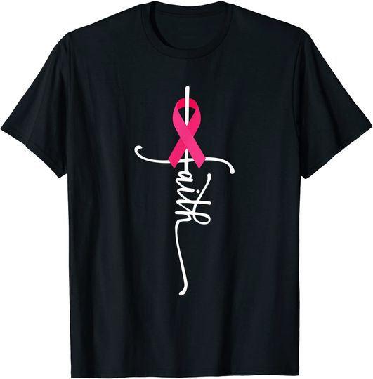 Discover Breast Cancer Faith Breast Cancer Awareness T Shirt