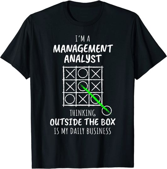 Discover Funny Management Analyst T-Shirt