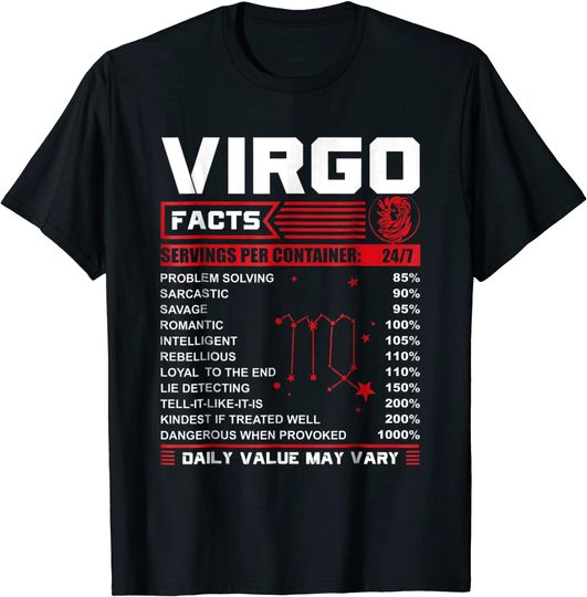 Discover Birthday Virgo Facts T Shirt