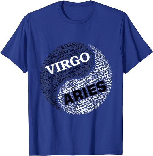 Discover Zodiac Facts Virgo and Aries T Shirt
