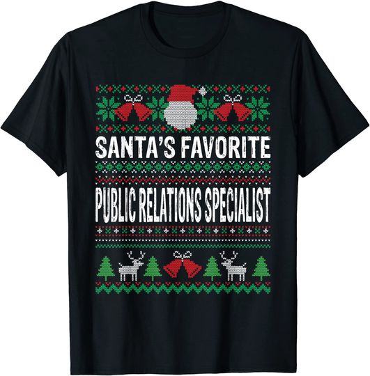 Discover Santas Favorite Public relations specialist Xmas T-Shirt