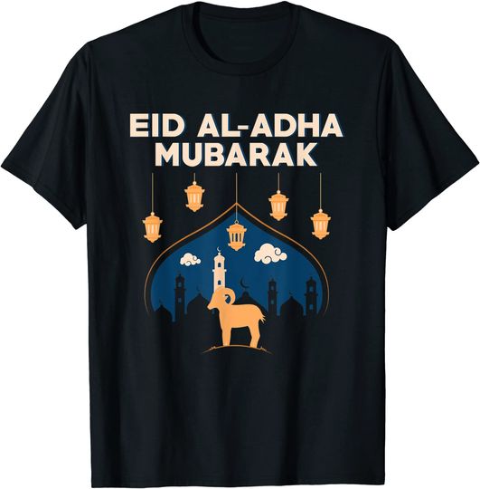 Discover Eid Adha Mubarak 2021 Islamic Religion Mosque Muslim Ramadan T-Shirt