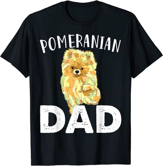 Discover Pomeranian Dad, Cute Love Dogs Gifts Men Father Day T-Shirt
